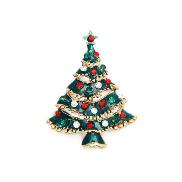 Christmas Tree Brooch Pin Women Girls Jewelry - Image 8