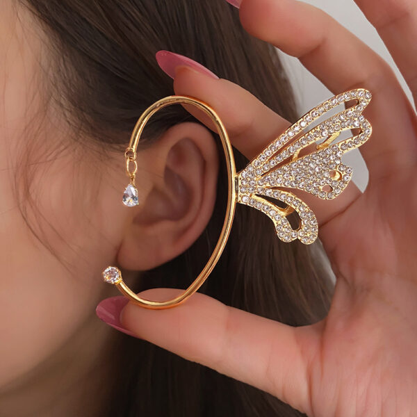 Metal Diamond Butterfly Ear Hanging - Image 8