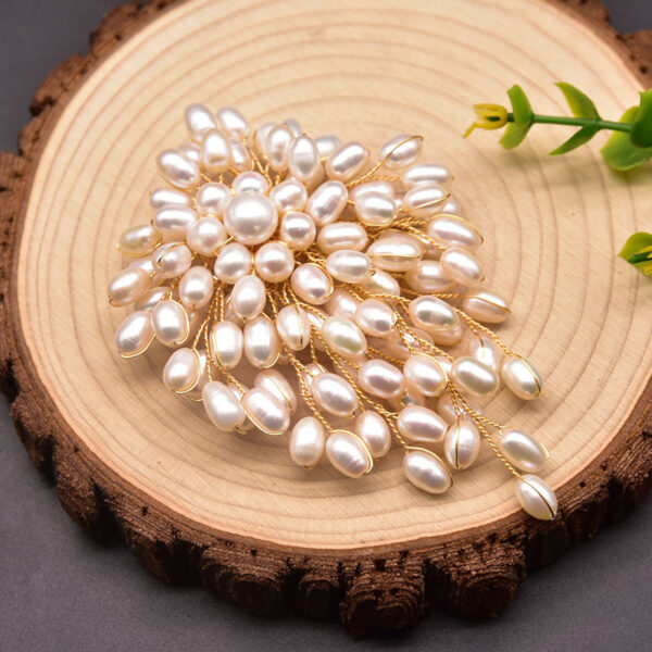 Natural Pearl Brooch Female European And American Retro Pure Hand-woven Pearl Brooch - Image 5