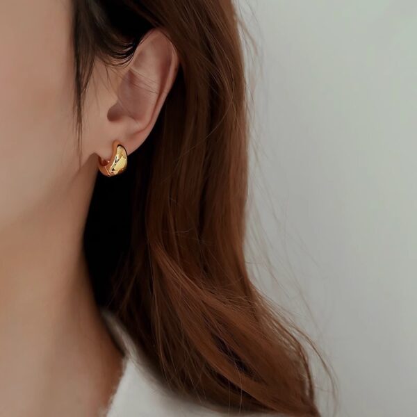 French Gold Ear Ring New Niche Design Fashionable Earrings - Image 5