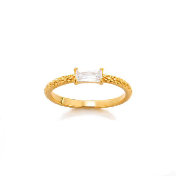 Adjustable Opening Copper Plating 18K Gold Ring - Image 9