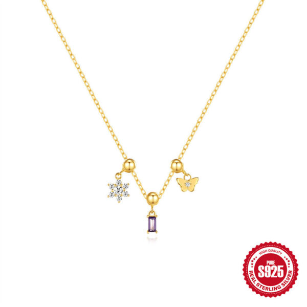 Removable Accessory Pendant Necklace With Diamonds - Image 5