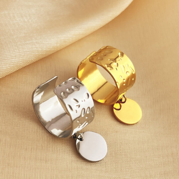 Stainless Steel Ring Personality Stylish Opening Women - Image 2