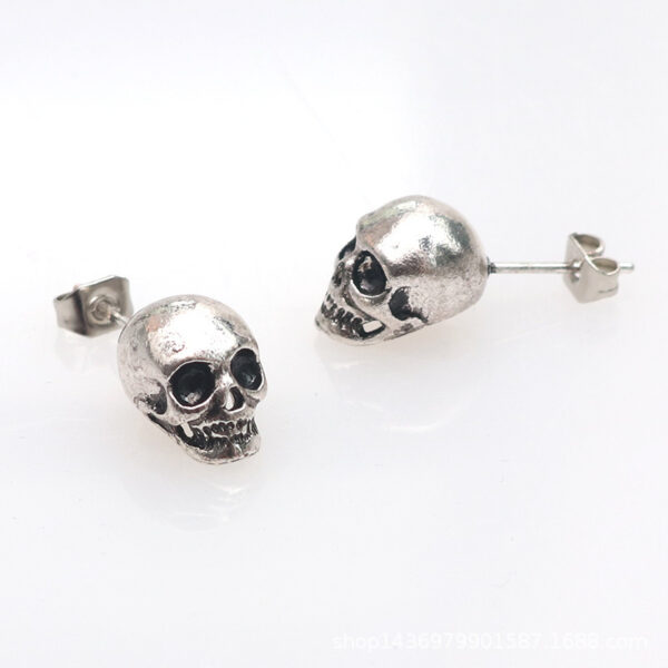 Personality Retro Skull Eardrops Earrings For Halloween - Image 4