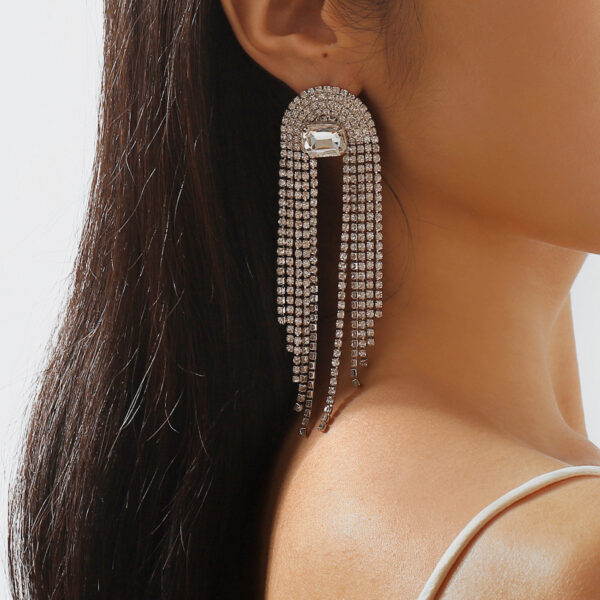 Women's Fashion Temperament Long Fringe Earrings - Image 6