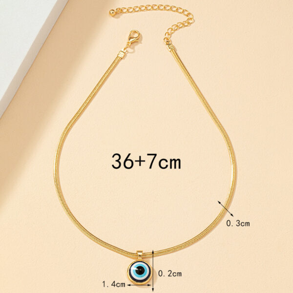 Fashion Color Eye Necklace Clavicle Chain - Image 2