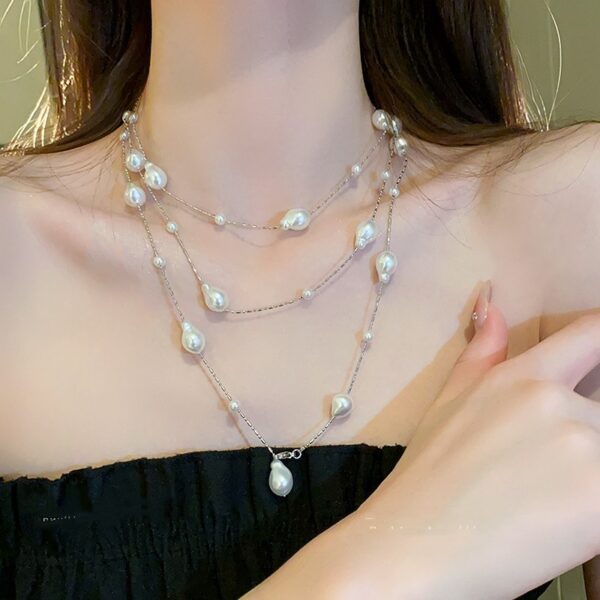 Multi Layered Sky Star Clavicle Chain - Image 3