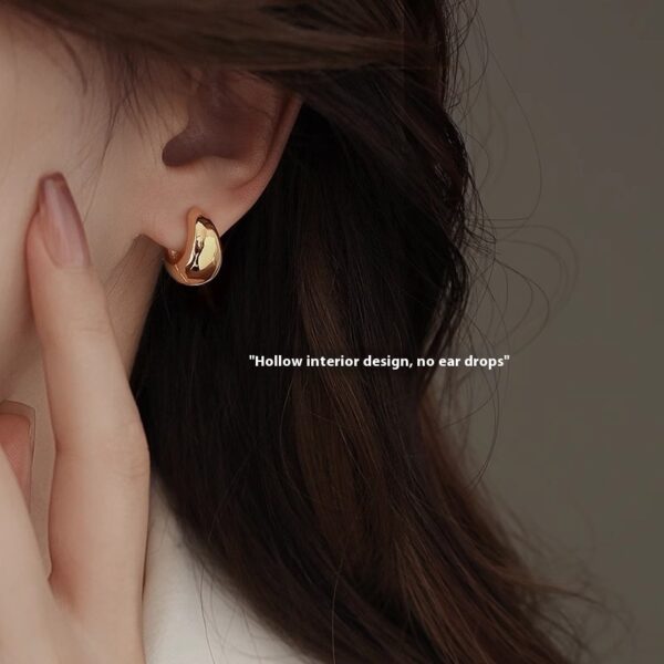 French Gold Ear Ring New Niche Design Fashionable Earrings - Image 3