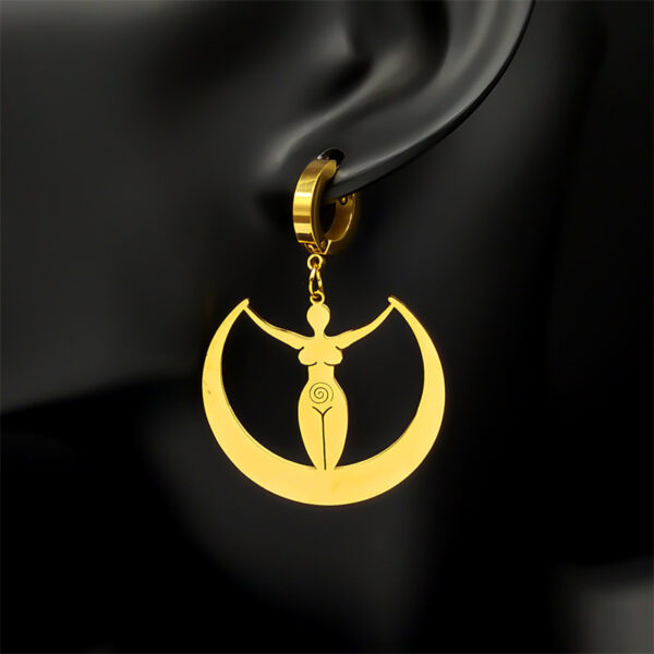 Moon Vortex Goddess Earrings Women's Jewelry Simple All-match - Image 6