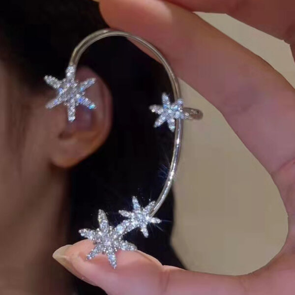 Ear Clip Female Snowflake Auricle Advanced Feeling - Image 4