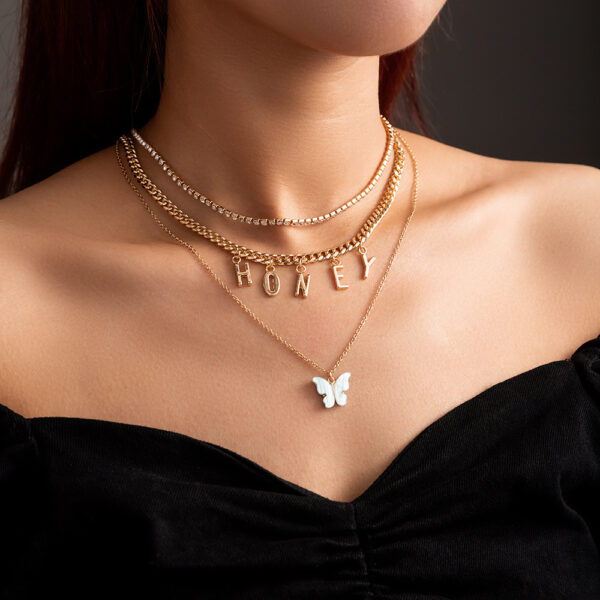 Creative New Product Retro Cold Wind Butterfly Necklace