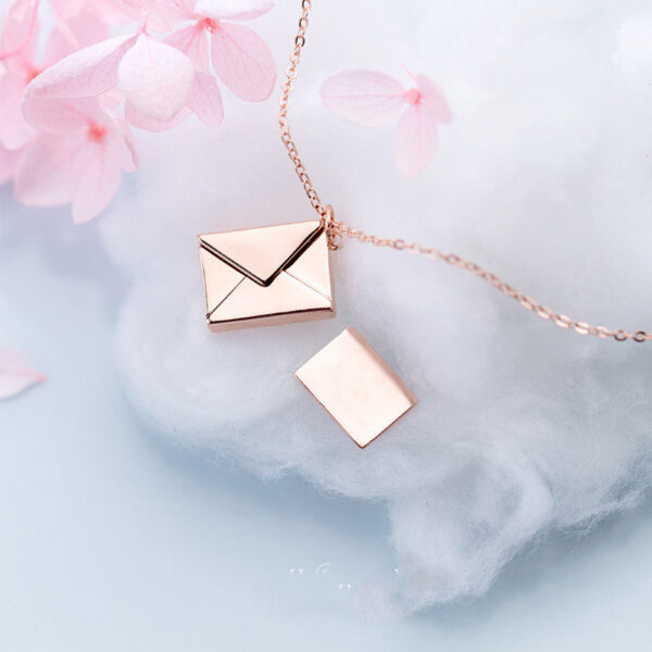 Fashion Jewelry Envelop Necklace Women Lover Letter Pendant Best Gifts For lovers - Image 5