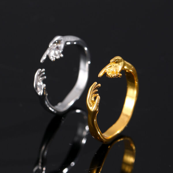 Opening Adjustable Two-hand Rings Fashion Personality Ring For Valentine's Day - Image 6