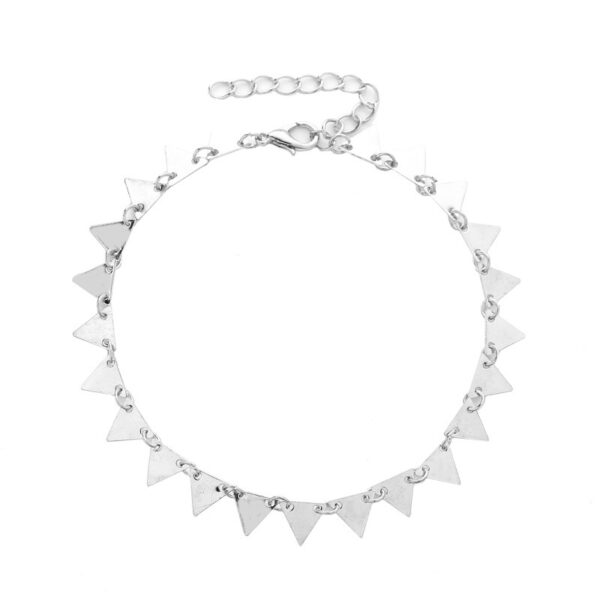 Geometric Triangle Anklet Creative Retro Beach Chain Female - Image 6