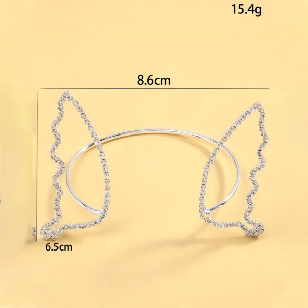 Butterfly Bracelet Female Simple Shiny Rhinestone Armband - Image 4