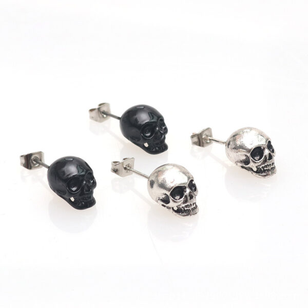 Personality Retro Skull Eardrops Earrings For Halloween - Image 3