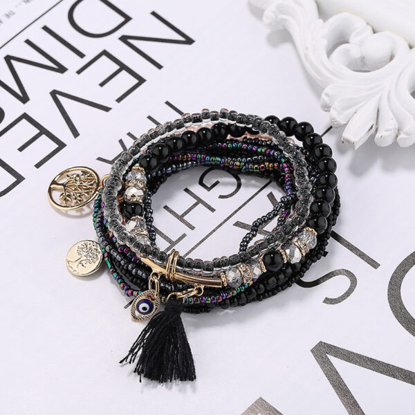 Bohemian Ethnic Style Colored Rice Bead Bracelet Jewelry - Image 7