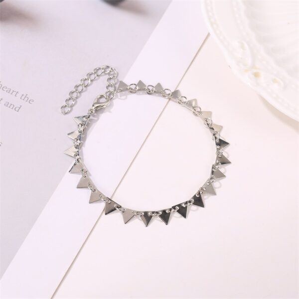 Geometric Triangle Anklet Creative Retro Beach Chain Female - Image 4