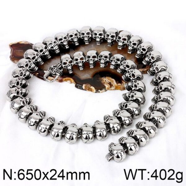 Skull Men's Titanium Steel Bracelet - Image 8