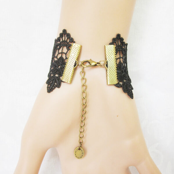 Accessories Black Vintage Lace Women's Bracelet Wristband - Image 3