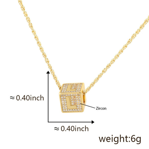 Fashion Jewelry 26 English Letter Necklace Pendant - Image 5