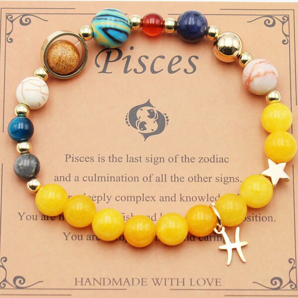 Eight Planets 12 Constellation Bracelet Morgan Stone Beaded Bracelet - Image 10