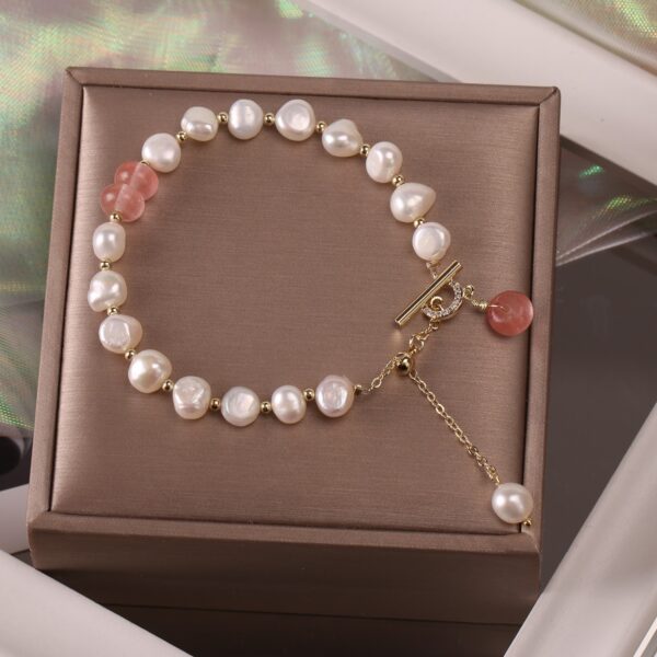 Women Irregular Freshwater Pearl Adjustable Bracelet - Image 6