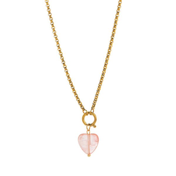 Fashion Heart Hexagon Color Pendant – Your Lucky Charm in Style - Image 5