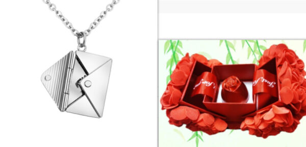 Fashion Jewelry Envelop Necklace Women Lover Letter Pendant Best Gifts For lovers - Image 7