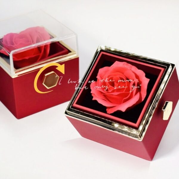 Rotating Soap Flower Rose Gift Box – A Romantic Surprise for Her