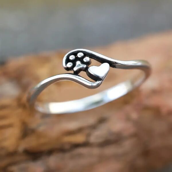 Cat's Paw Love Ring Female Cute Fashion - Image 2