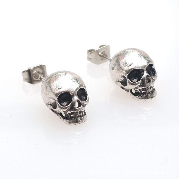 Personality Retro Skull Eardrops Earrings For Halloween - Image 5