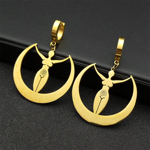 Moon Vortex Goddess Earrings Women's Jewelry Simple All-match - Image 5