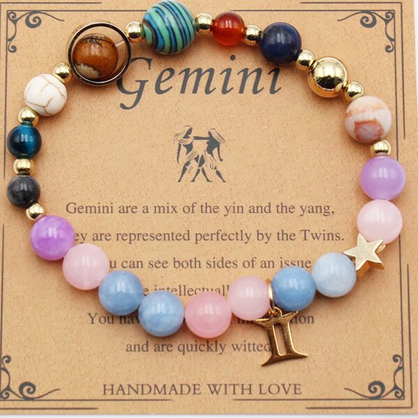 Eight Planets 12 Constellation Bracelet Morgan Stone Beaded Bracelet - Image 4