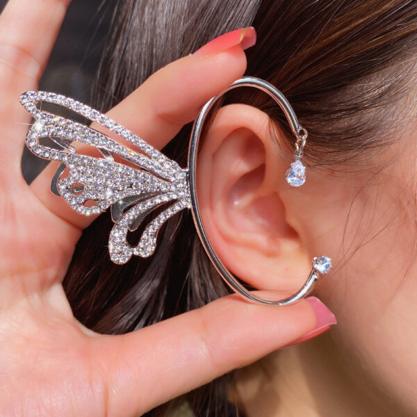 Metal Diamond Butterfly Ear Hanging - Image 9