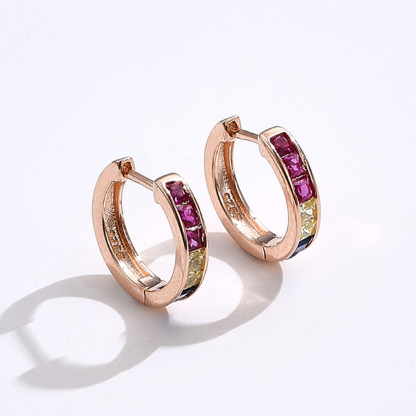 Korean Fashion Rainbow Earrings Female Ear Clip - Image 2