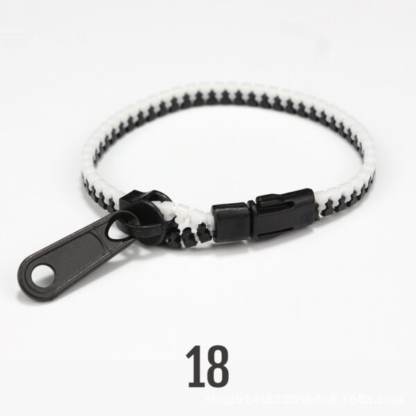 No 5 Two-color Children's Zipper Bracelet - Image 9