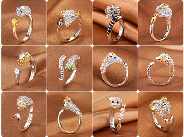 Rhinestone Zodiac Ring - Image 4