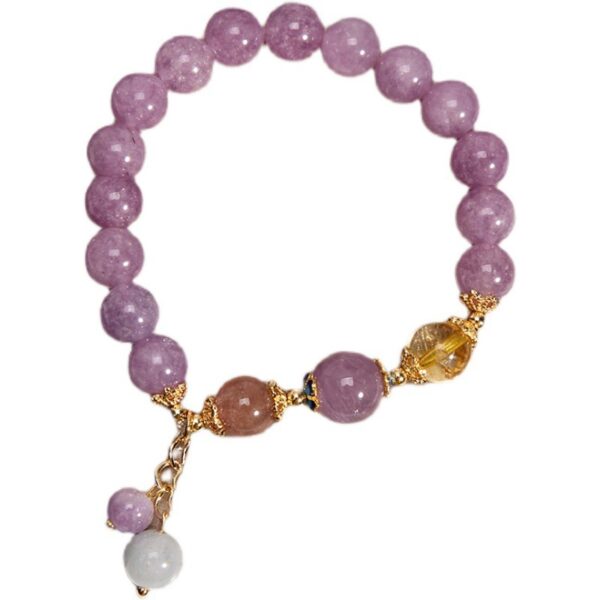 Natural Amethyst Bracelet Female Ins Niche Design - Image 5