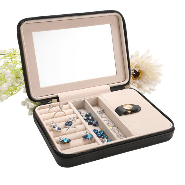 Jewelry box portable jewelry black