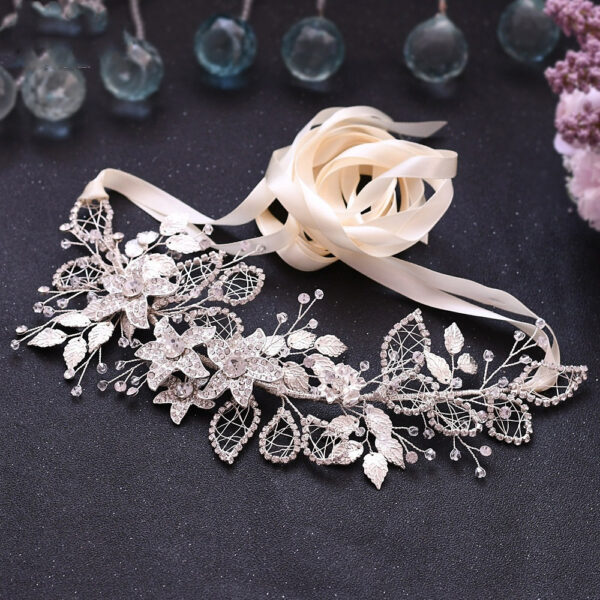 Light Luxury Alloy Flower Wedding Dress Belt - Image 5