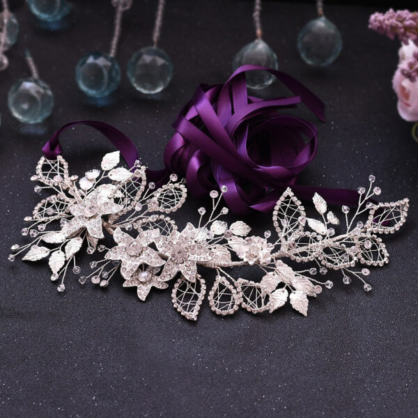 Light Luxury Alloy Flower Wedding Dress Belt - Image 4