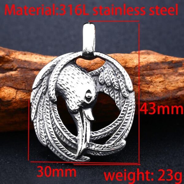 Mens Fashion Vintage Animal-shaped Stainless Steel Pendant - Image 6