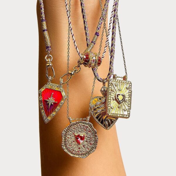 Fashion Color Tarot Necklace Simple Drop Oil Zircon Pendant Gold Plated - Image 7