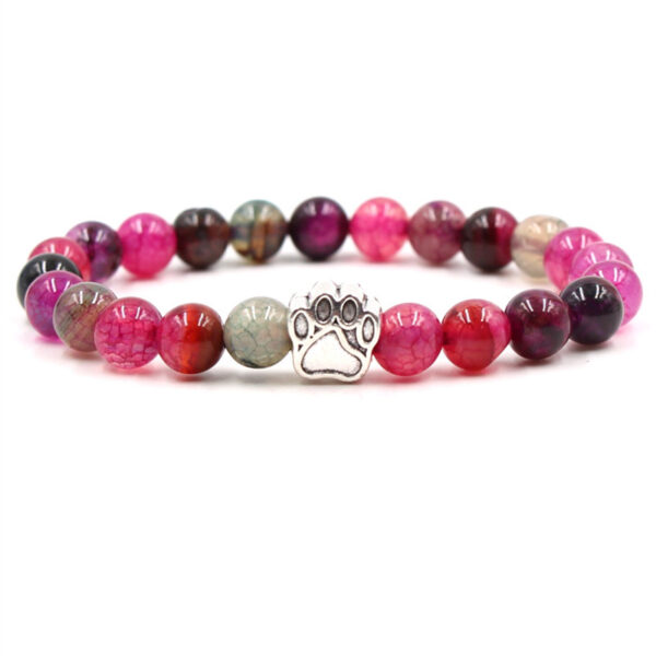 Natural Lava Stones Paw Bracelet - Image 8