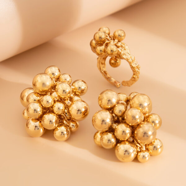 Fashion Geometry Pattern Beaded Earrings Suit - Image 6