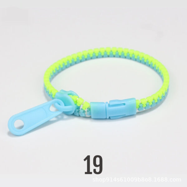 No 5 Two-color Children's Zipper Bracelet - Image 2