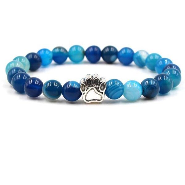 Natural Lava Stones Paw Bracelet - Image 3