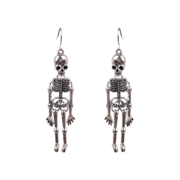 Earrings European And American Skull Skull Exaggerated Nightclub - Image 4