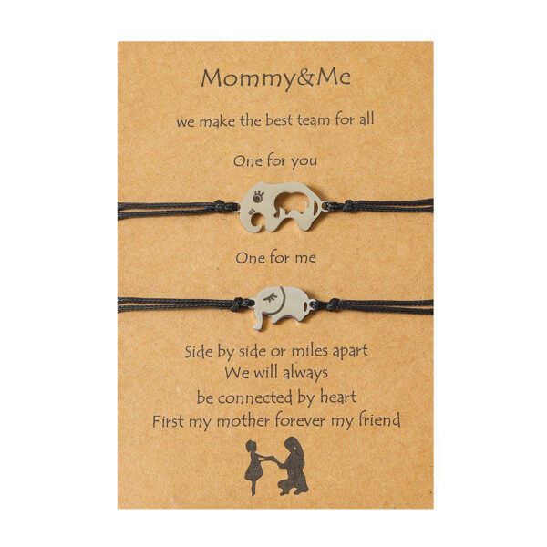 Mother's Day Card Creative Stainless Steel Bracelet - Image 5